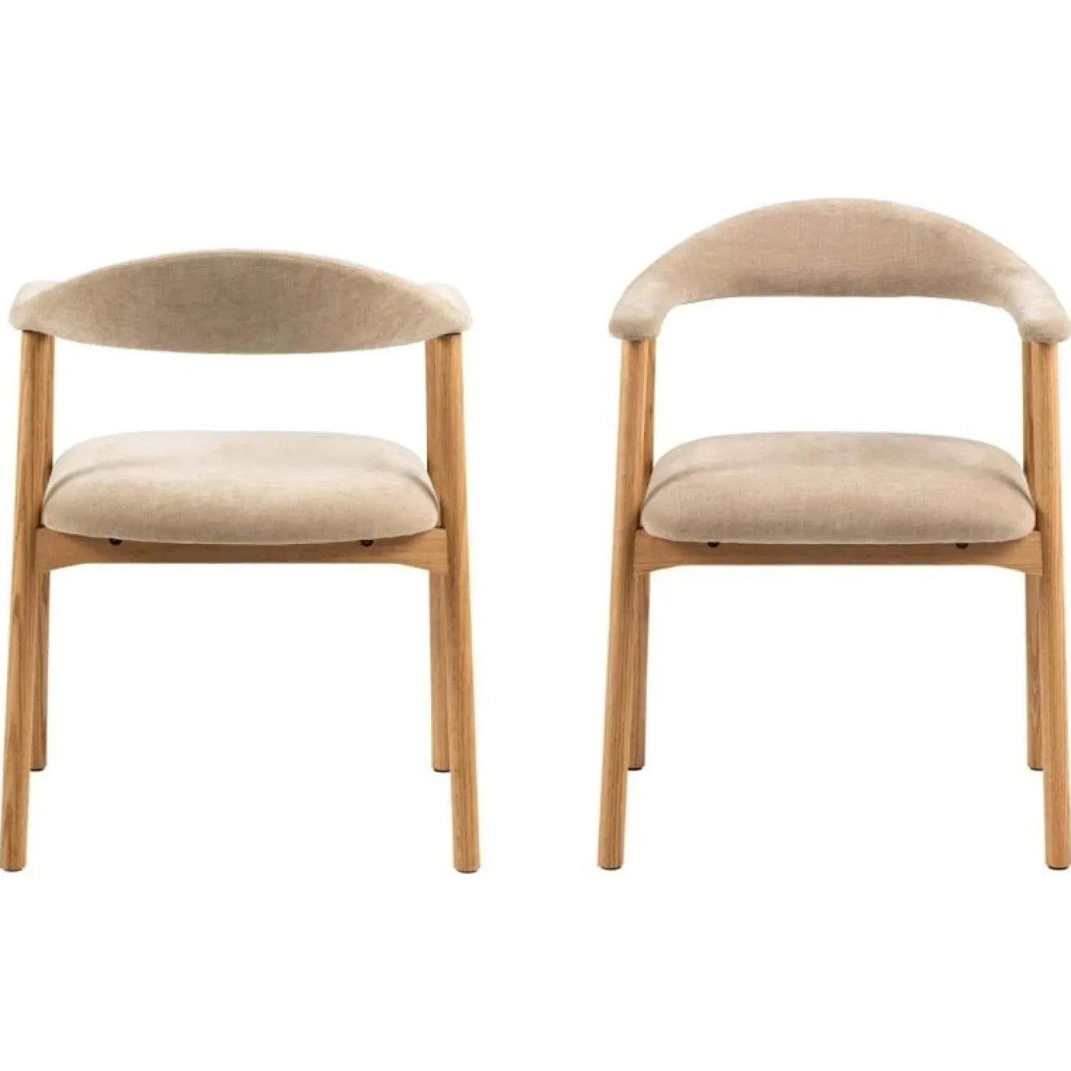 Nordhavn Eetkamerstoelen|Vandis Eetkamerstoel Beige Stof