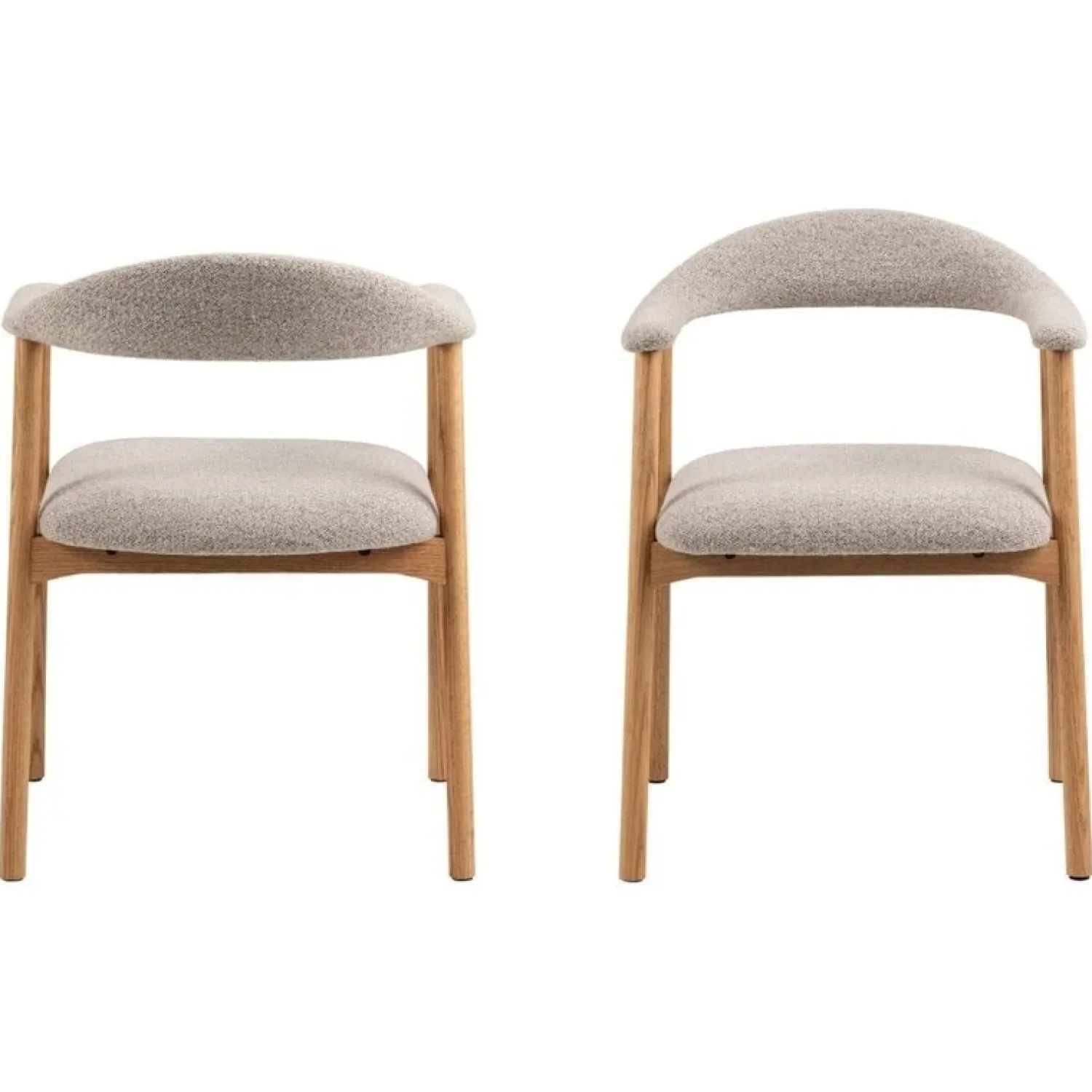 Nordhavn Eetkamerstoelen|Vandis Eetkamerstoel Taupe Stof