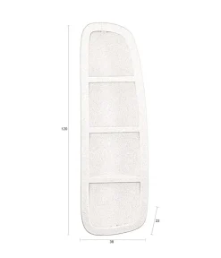 Dutchbone Wandkasten|Industriele Kasten|Veda Wandkast 3 Planken MDF 38cm