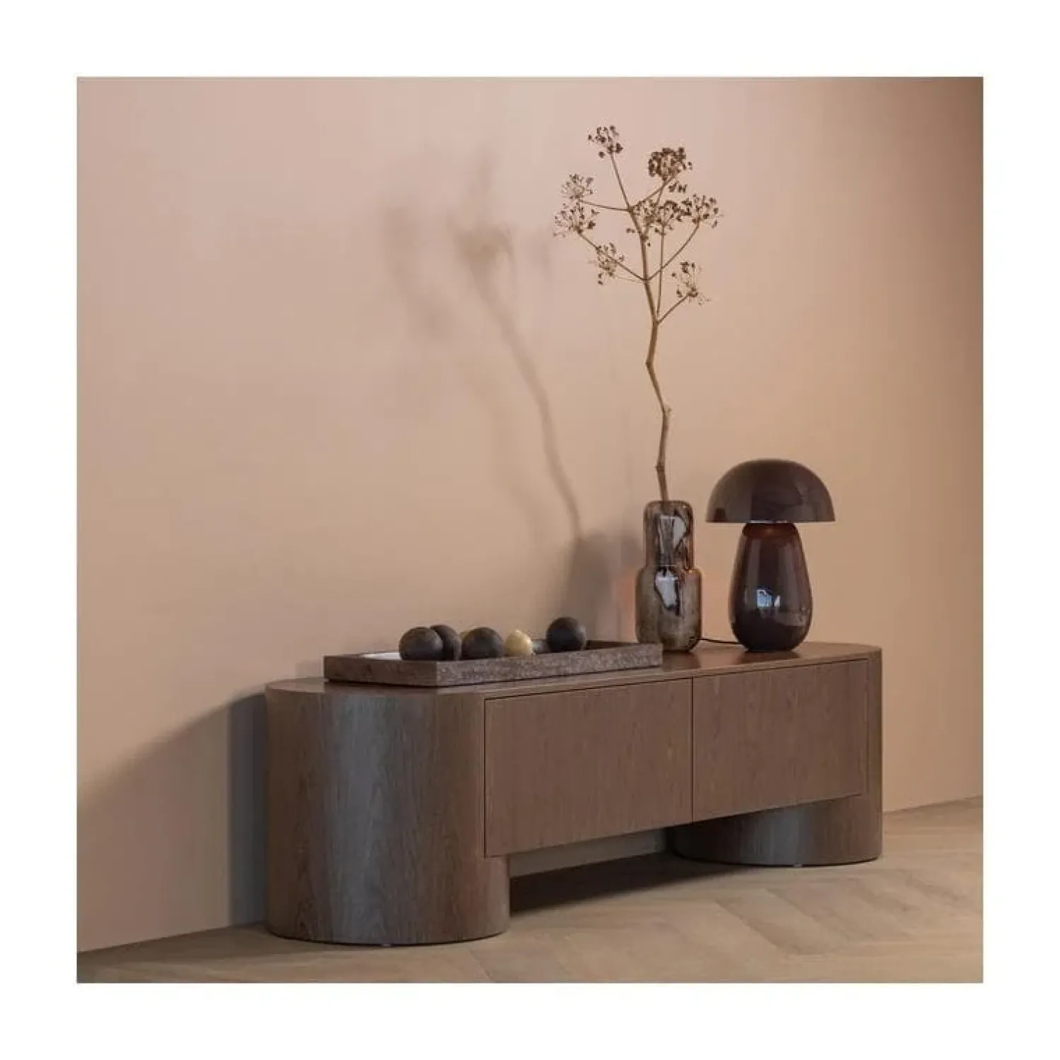 WOOOD Industriele Kasten|Tv Meubels|Velari Tv meubel Bruin 200cm