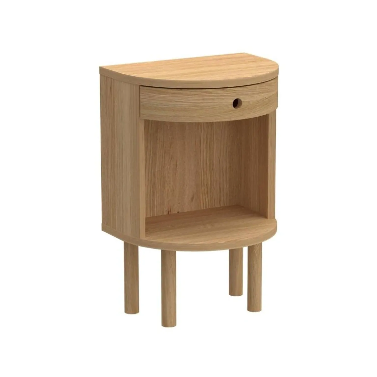 Nordhavn Nachtkastjes|Industriele Kasten|Velda Nachtkastje Naturel 40cm