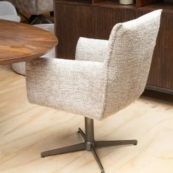 Vellori Design Eetkamerstoelen|Venezia Eetkamerstoel - be lovely nature 01 Iras 360 anodic bruin