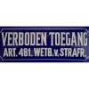 Cavetown Metalen Borden|Verboden Toegang Art.461 - metalen bord