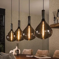 Kalfort Hanglampen|Victoria 4-lichts glazen hanglamp