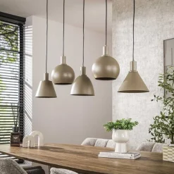 Kalfort Hanglampen|Vinci 5-lichts Hanglamp Beige