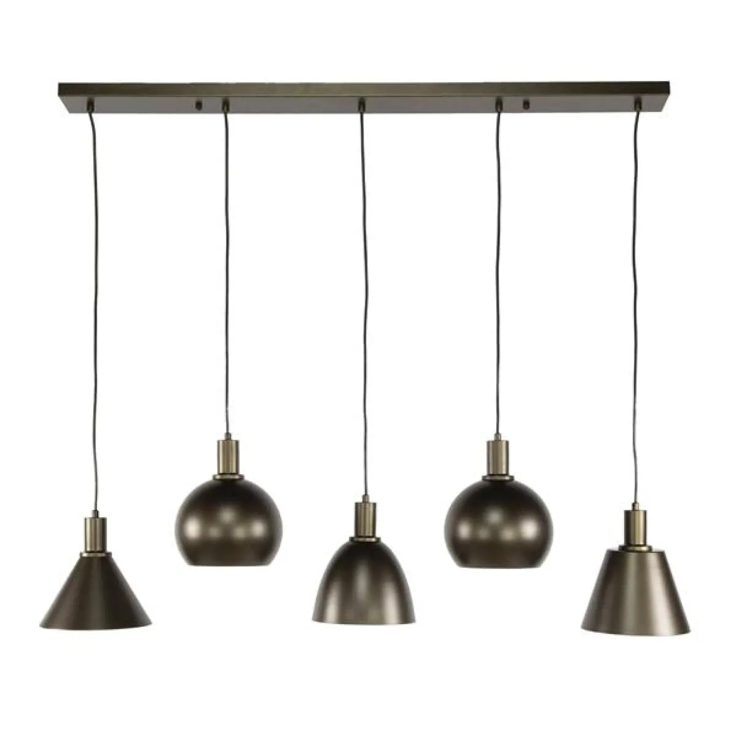 Kalfort Hanglampen|Vinci 5-lichts Hanglamp Sienna bruin
