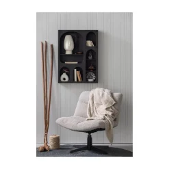 WOOOD Fauteuils|Vinny Draaifauteuil Boucle Zand