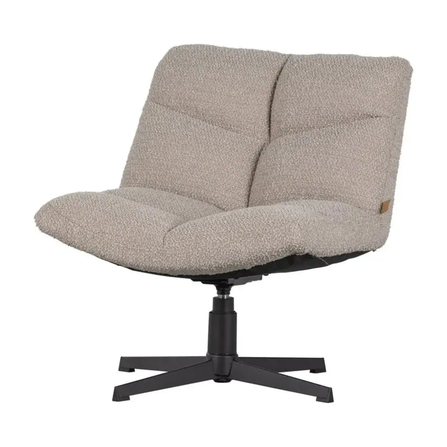 WOOOD Fauteuils|Vinny Draaifauteuil Boucle Zand