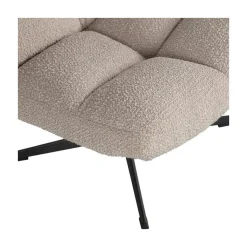 WOOOD Fauteuils|Vinny Draaifauteuil Boucle Zand