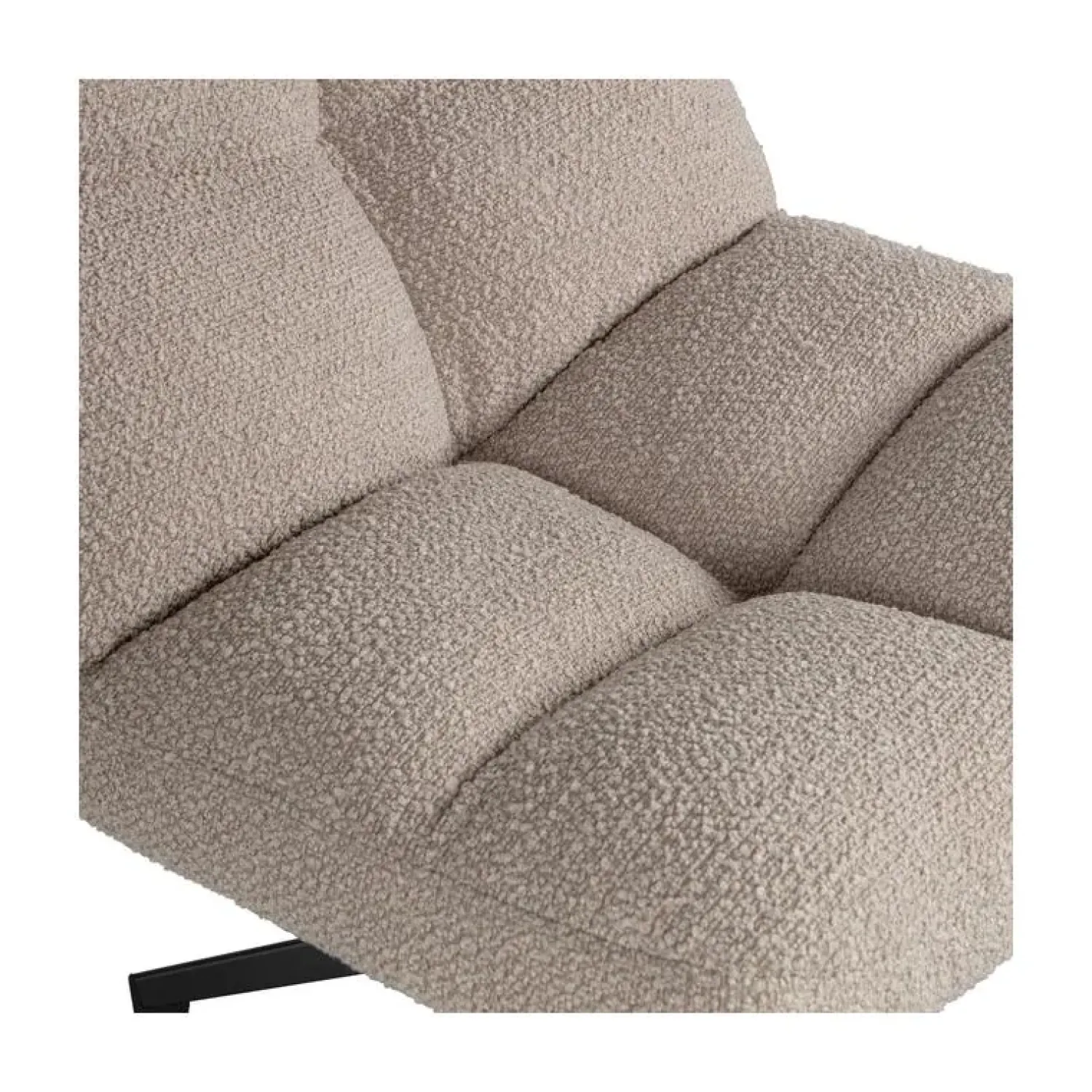 WOOOD Fauteuils|Vinny Draaifauteuil Boucle Zand