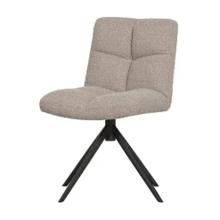 WOOOD Eetkamerstoelen|Vinny Draaistoel Boucle Zand