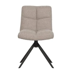 WOOOD Eetkamerstoelen|Vinny Draaistoel Boucle Zand