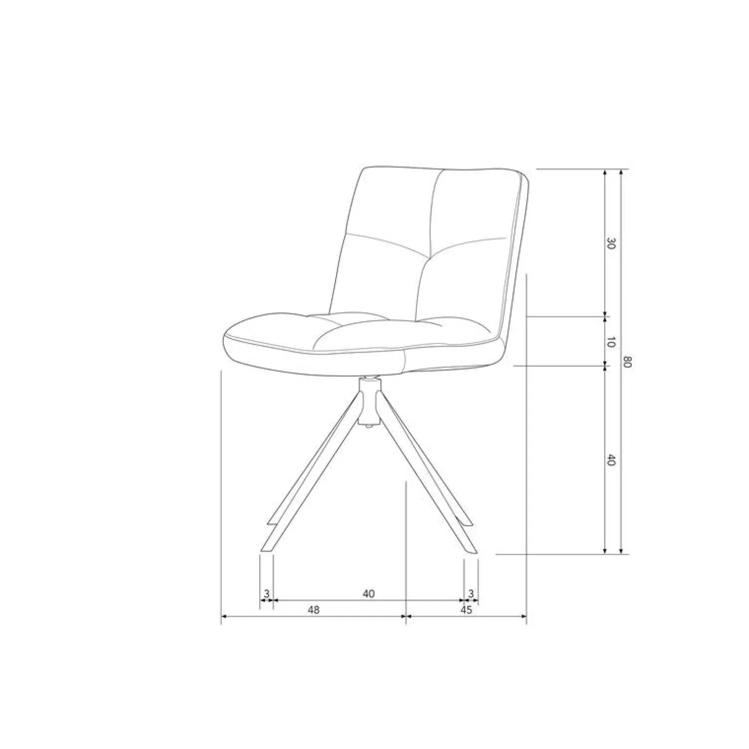 WOOOD Eetkamerstoelen|Vinny Draaistoel Boucle Zand