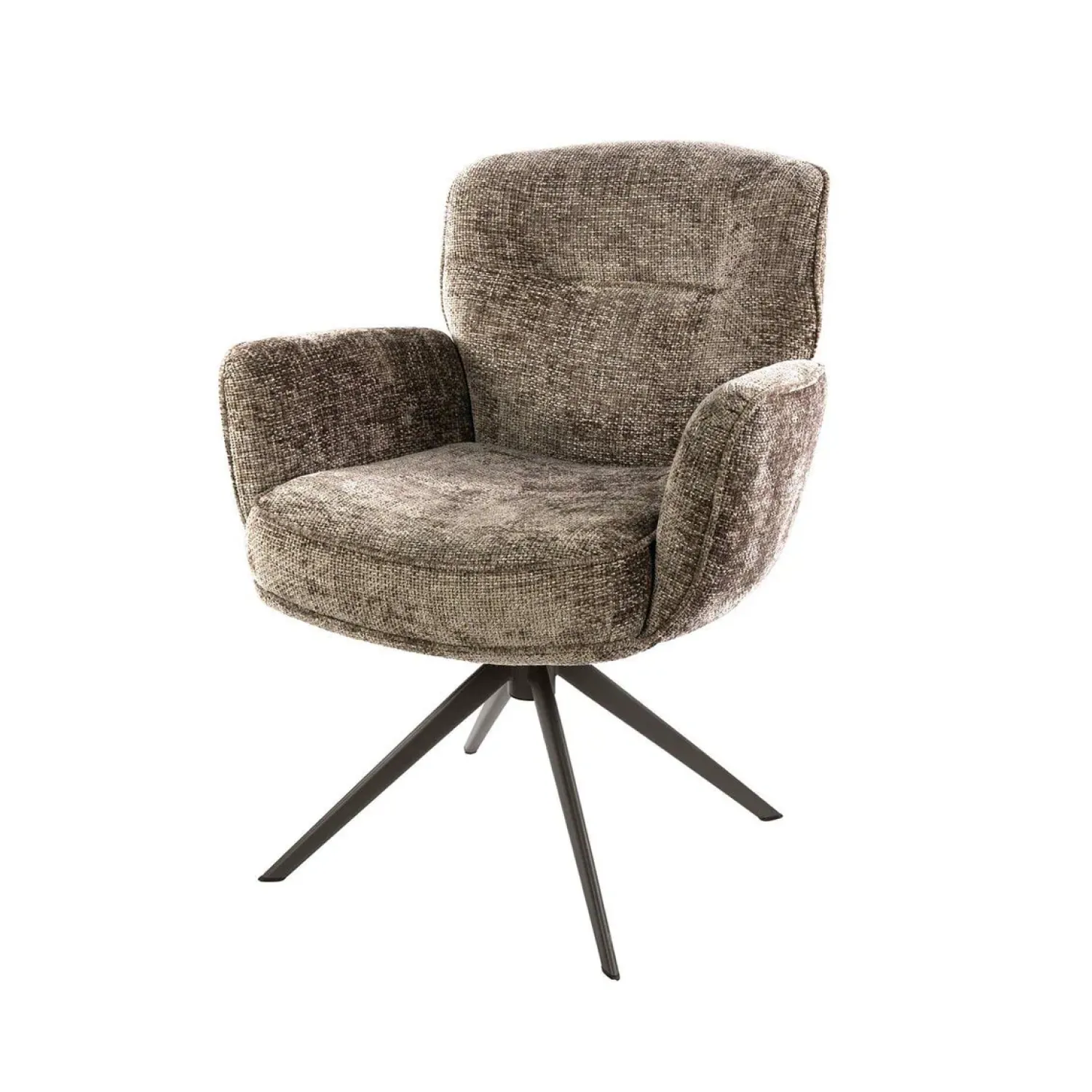 Kalfort Eetkamerstoelen|Vito Eetkamerstoel Hoven champagne-bruin