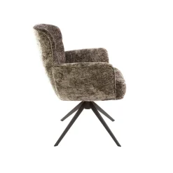 Kalfort Eetkamerstoelen|Vito Eetkamerstoel Hoven champagne-bruin