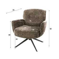 Kalfort Fauteuils|Vito Fauteuil hoven Champagne