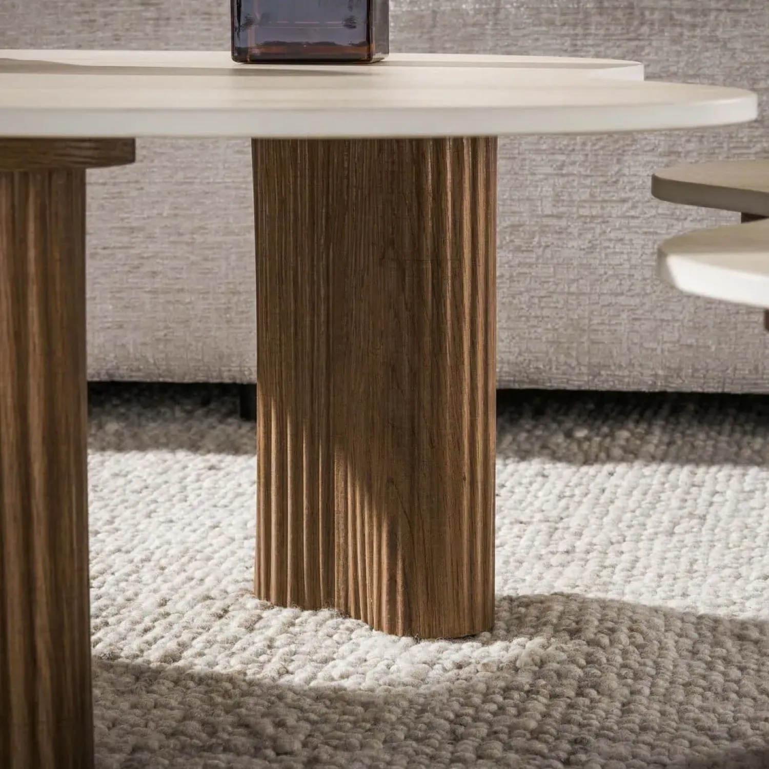 Kalfort Salontafels|Vittoria Salontafel Aperto Set van 2 keramiek Travertin 102cm
