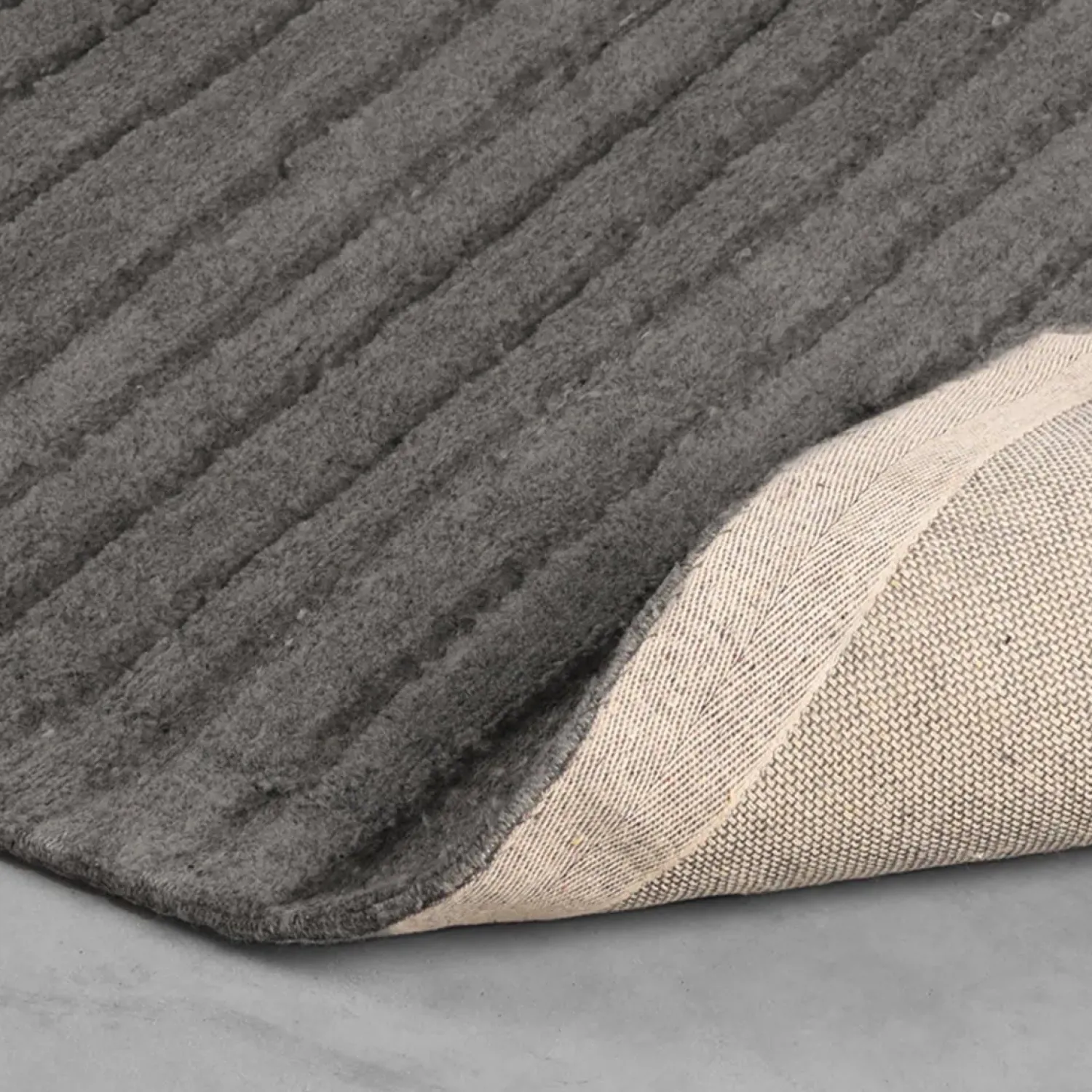 Label51 Vloerkleden|Vloerkleed Luxy Antraciet Wol 200x300cm