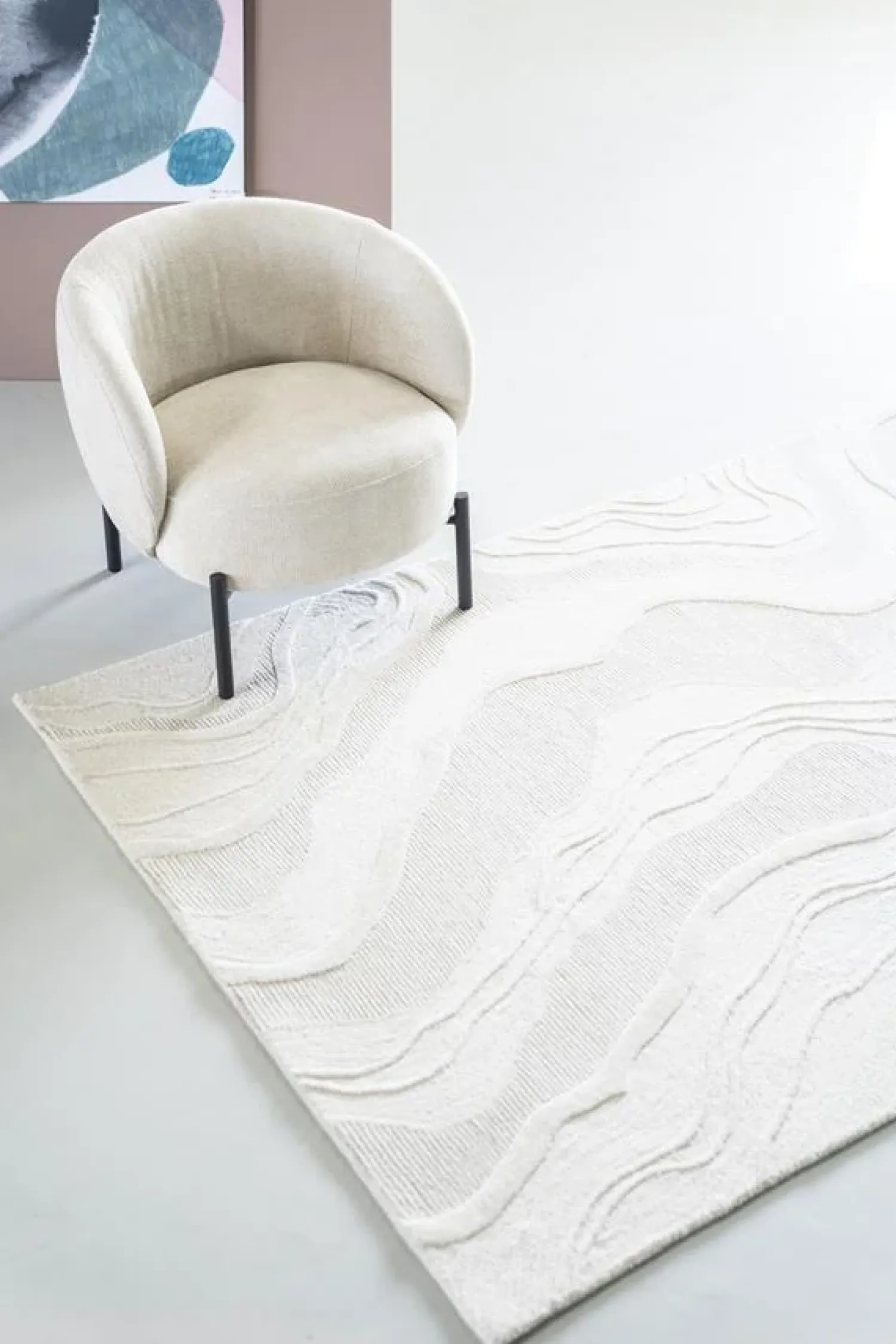 By Boo Vloerkleden|Vloerkleed Soil Wit 160x230cm