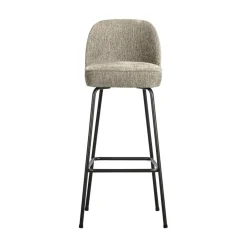 WOOOD Barkrukken|Vogue Barstoel Hoog Structure Velvet Wheatfield