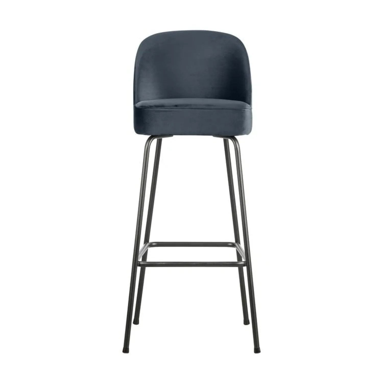 WOOOD Barkrukken|Vogue Barstoel Hoog Velvet Blauw