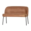 WOOOD Eetkamerbanken|Eetkamerbanken|Vogue Eetkamerbank Ecoleer Cognac 120cm