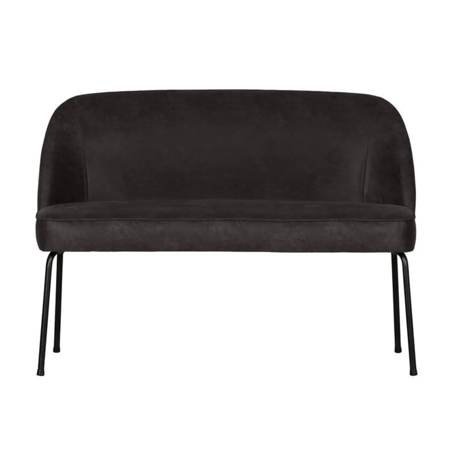 WOOOD Eetkamerbanken|Eetkamerbanken|Vogue Eetkamerbank Ecoleer Zwart 120cm