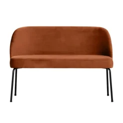 WOOOD Eetkamerbanken|Eetkamerbanken|Vogue Eetkamerbank Velvet Roest 120cm