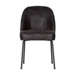 WOOOD Eetkamerstoelen|Vogue Eetkamerstoel Ecoleer Zwart