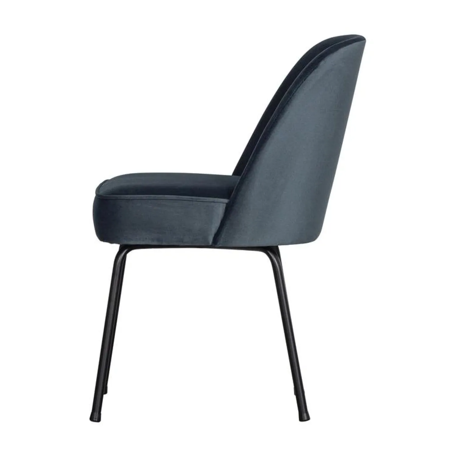 WOOOD Eetkamerstoelen|Vogue Eetkamerstoel Velvet Blauw