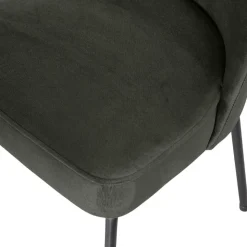 WOOOD Eetkamerstoelen|Vogue Eetkamerstoel Velvet Donkergroen