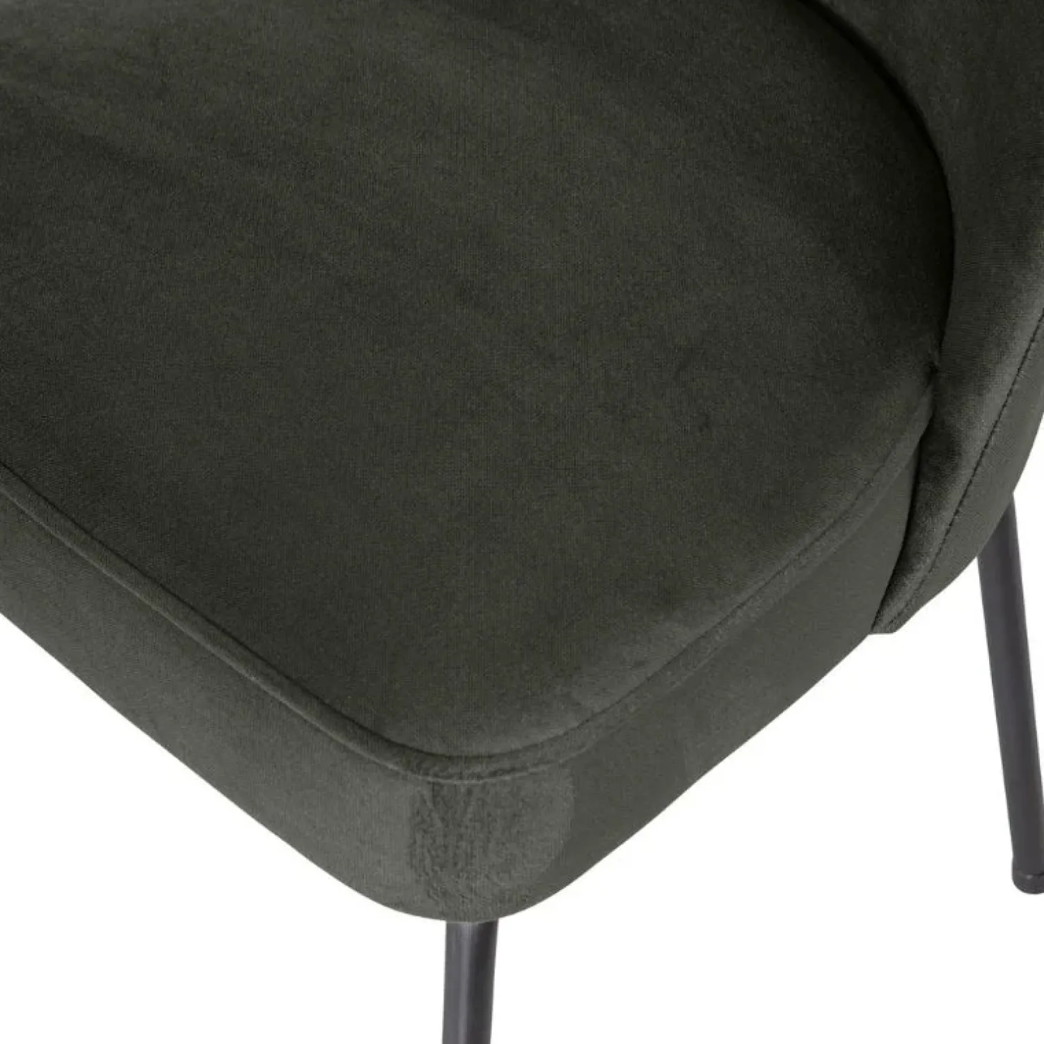 WOOOD Eetkamerstoelen|Vogue Eetkamerstoel Velvet Donkergroen