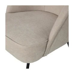 WOOOD Fauteuils|Vogue Fauteuil Geweven Stof Zand