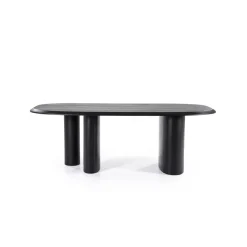 Eleonora Eettafels|Walter Eettafel zwart Eikenhout 220 cm