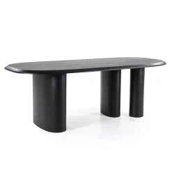 Eleonora Eettafels|Walter Eettafel zwart Eikenhout 220 cm