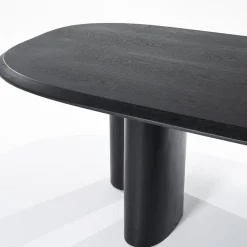 Eleonora Eettafels|Walter Eettafel zwart Eikenhout 220 cm