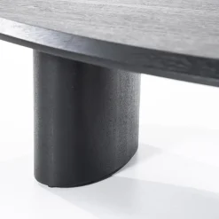 Eleonora Salontafels|Walter Salontafel zwart Eikenhout 96 cm