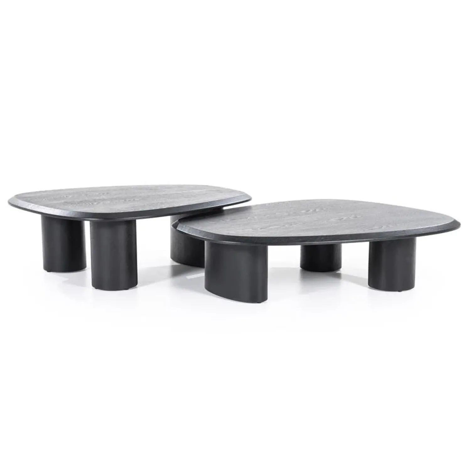 Eleonora Salontafels|Walter Salontafel zwart Eikenhout 96 cm