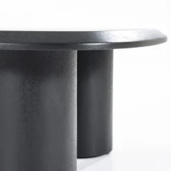 Eleonora Salontafels|Walter Salontafel zwart Eikenhout 96 cm
