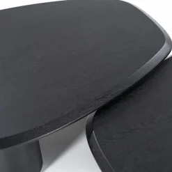 Eleonora Salontafels|Walter Salontafel zwart Eikenhout 96 cm