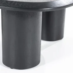 Eleonora Salontafels|Walter Salontafel zwart Eikenhout 96 cm