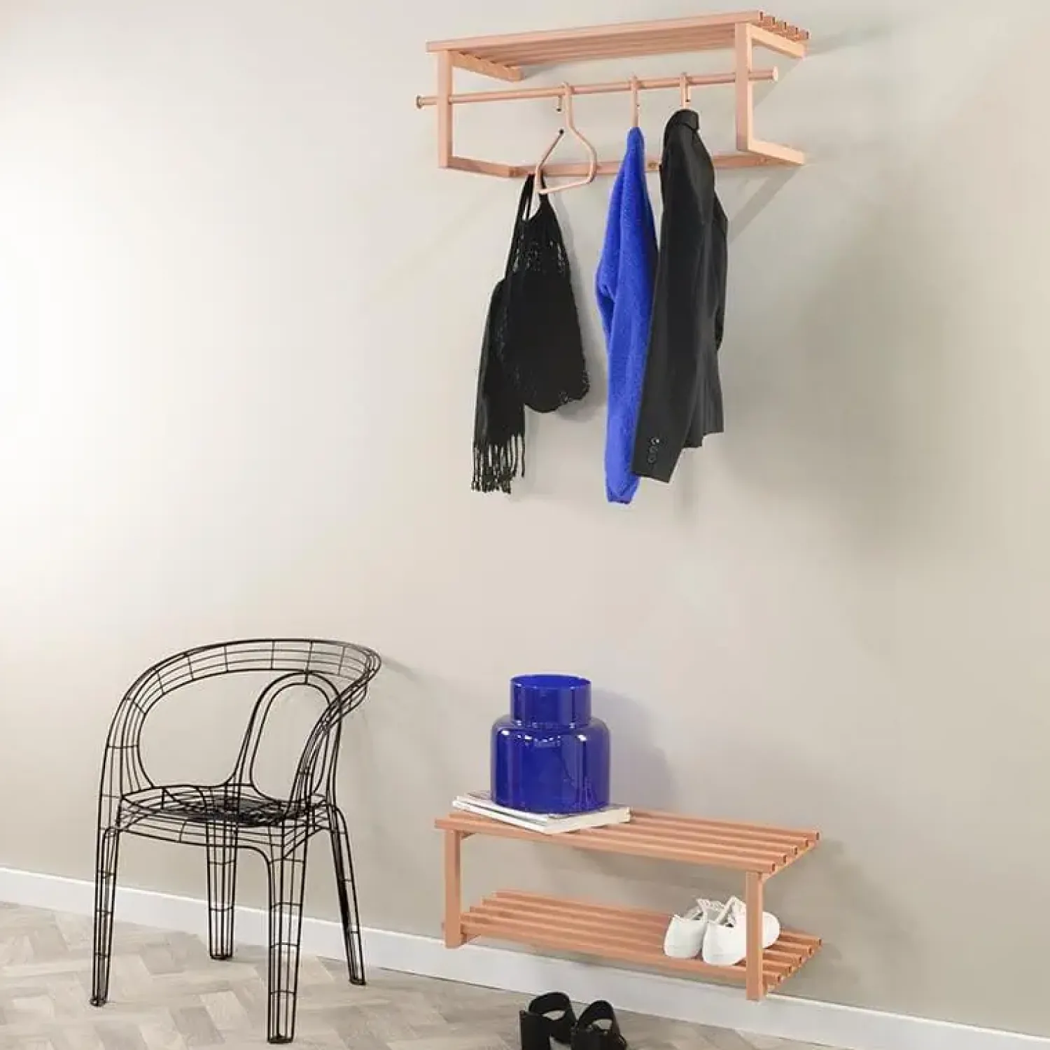 Redin Design Kapstokken|Wandkapstok Nadia Terracotta metaal