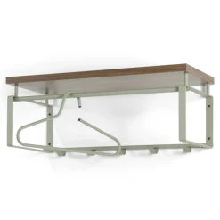 Redin Design Kapstokken|Wandkapstok staal REEF 3 groen walnoot