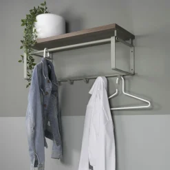 Redin Design Kapstokken|Wandkapstok staal REEF 3 groen walnoot