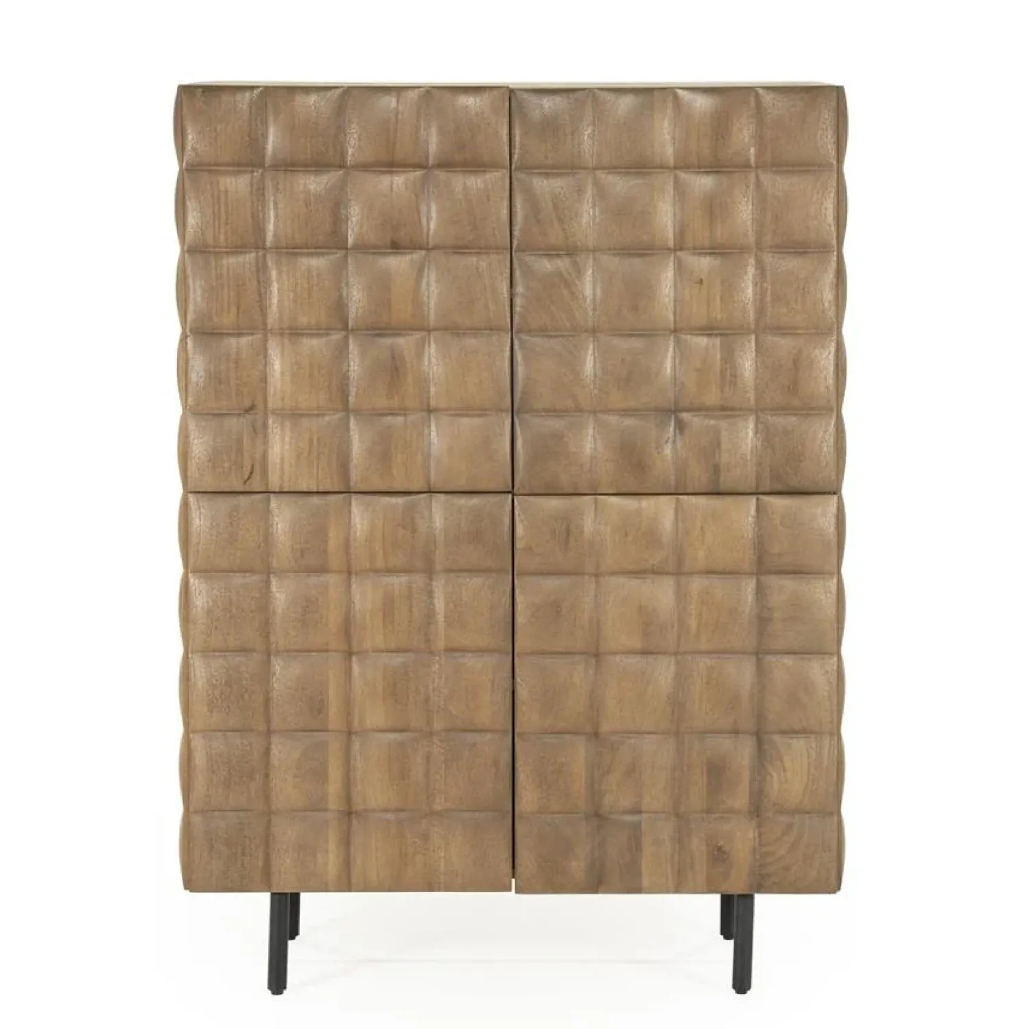 Eleonora Wandkasten|Industriele Kasten|Wandkast Felix Mangohout 119cm
