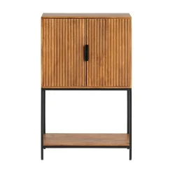 Mysons Wandkasten|Industriele Kasten|Wandkast Jacobs Bruin Mangohout 80cm