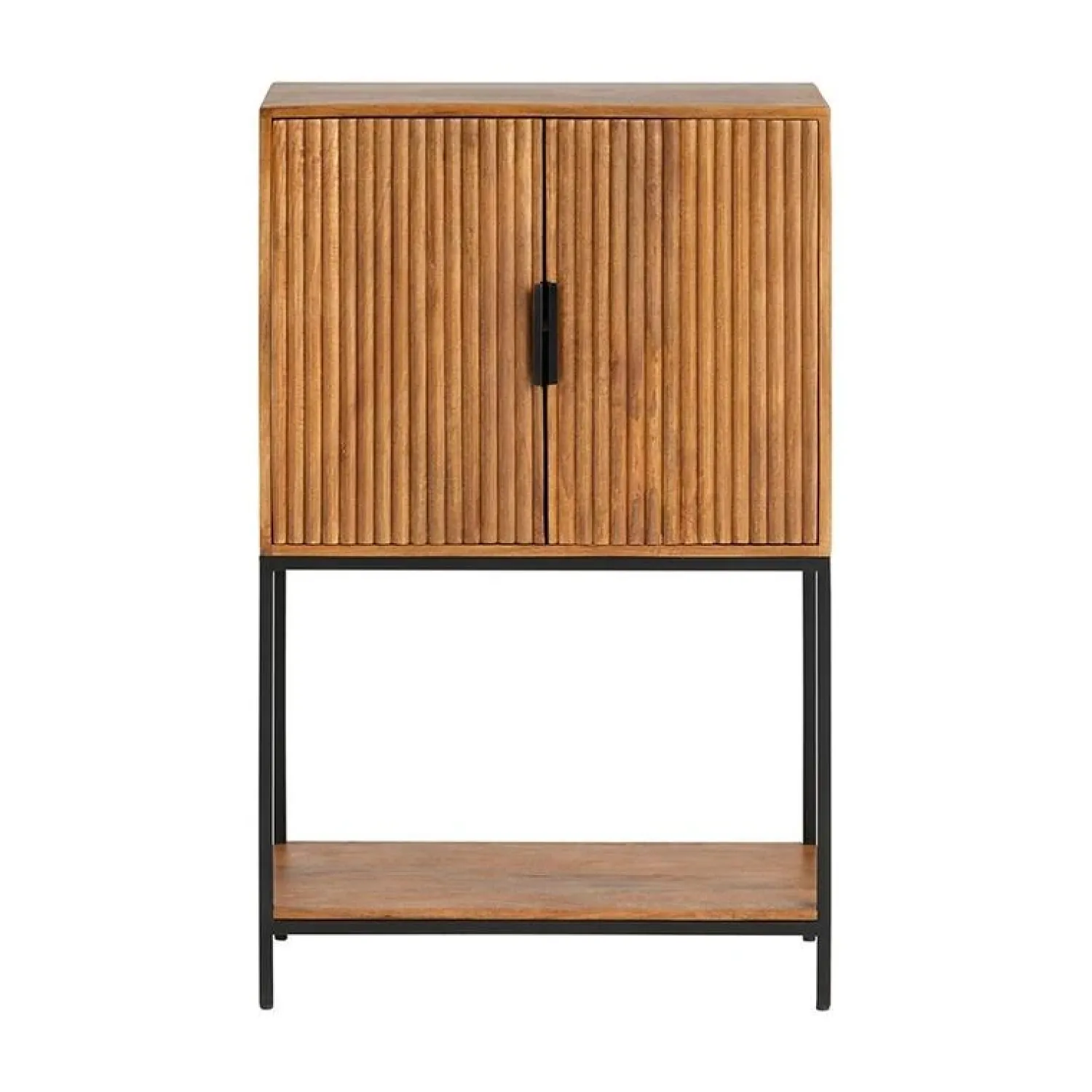 Mysons Wandkasten|Industriele Kasten|Wandkast Jacobs Bruin Mangohout 80cm