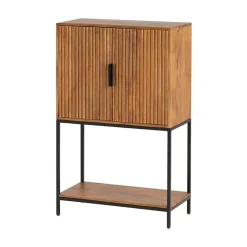 Mysons Wandkasten|Industriele Kasten|Wandkast Jacobs Bruin Mangohout 80cm