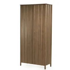 Eleonora Wandkasten|Industriele Kasten|Wandkast Jake bruin eikenhout 102cm