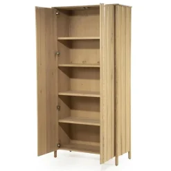 Eleonora Wandkasten|Industriele Kasten|Wandkast Jake naturel eikenhout 102cm